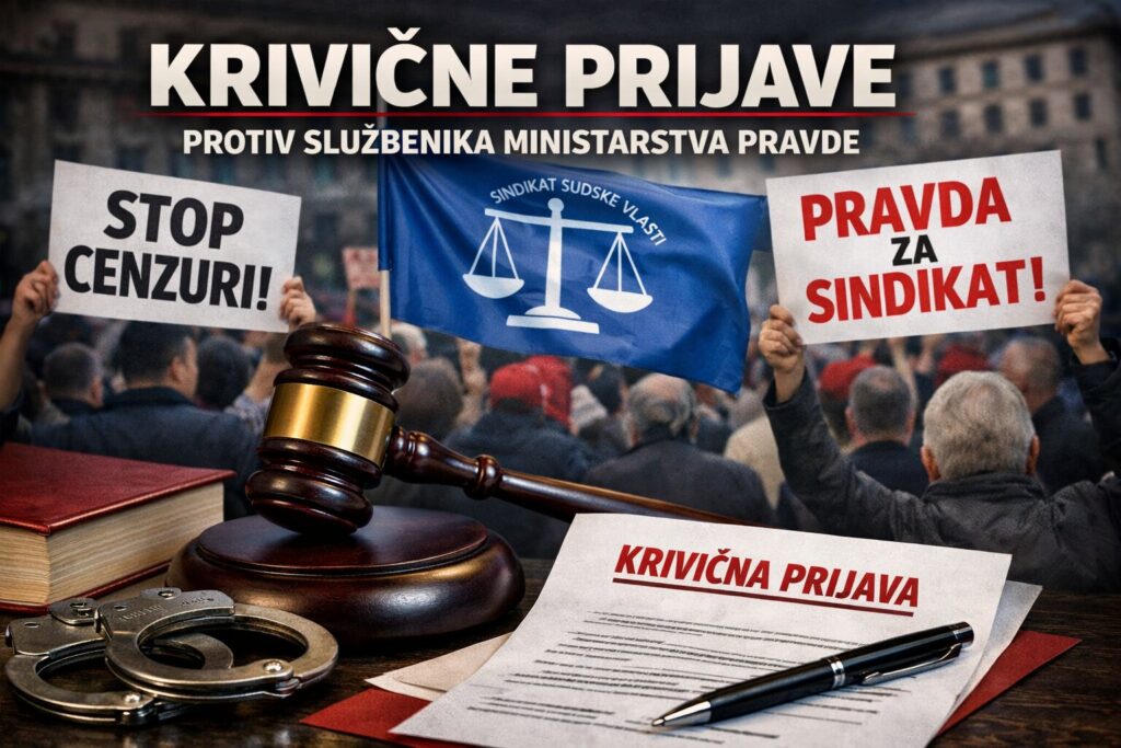 Синдикат судске власти подноси кривичне пријаве против службеника у Министарству правде