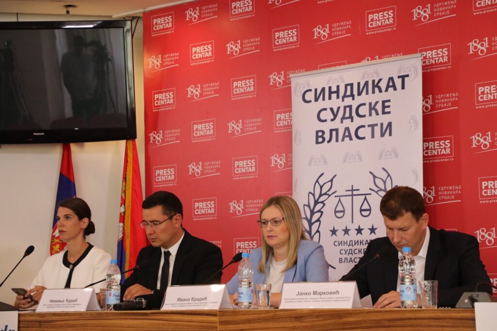 Ђурић, Брадић и Марковић на Конференцији за медије ССВ